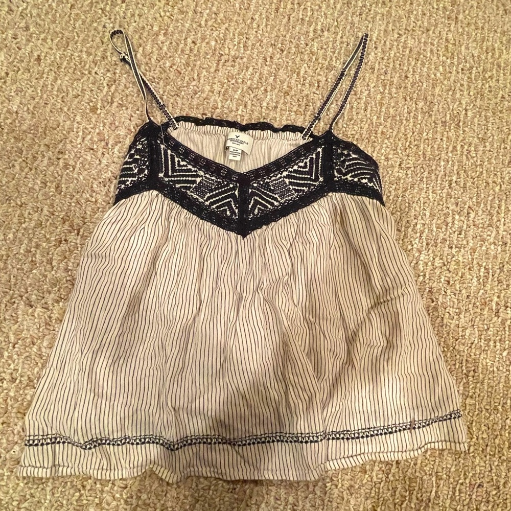 AMERICAN EAGLE STRIPED TANK